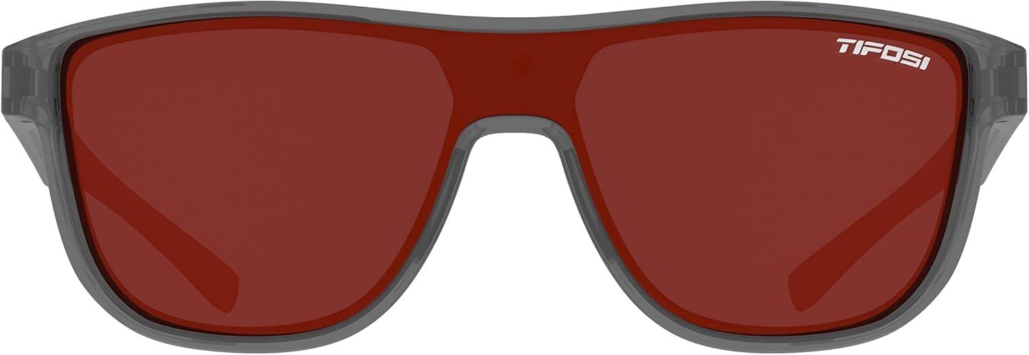 imageSizzle Tangle Free Sport Sunglasses Ideal For Running Cycling Golf Pickleball Tennis and Trendy Lifestyle LookSatin Vapor Smoke Red Lens