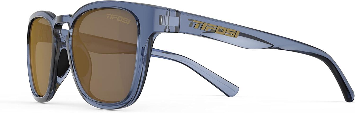 imageSmirk Womens Sunglasses ampamp Mens Glasses Tangle Free Ideal For Running Beach Lifestyle Golf Hiking and PickleballCrystal Denim Gold Mirror