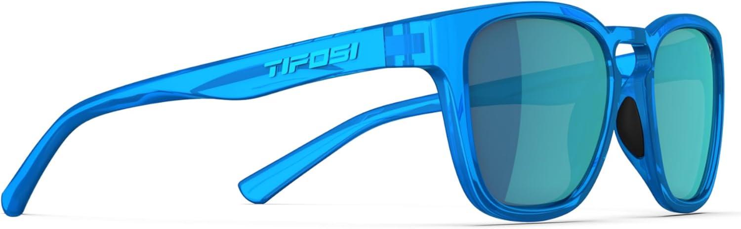 imageSmirk Womens Sunglasses ampamp Mens Glasses Tangle Free Ideal For Running Beach Lifestyle Golf Hiking and PickleballNeon Electric Blue Sky Blue Mirror With Ar