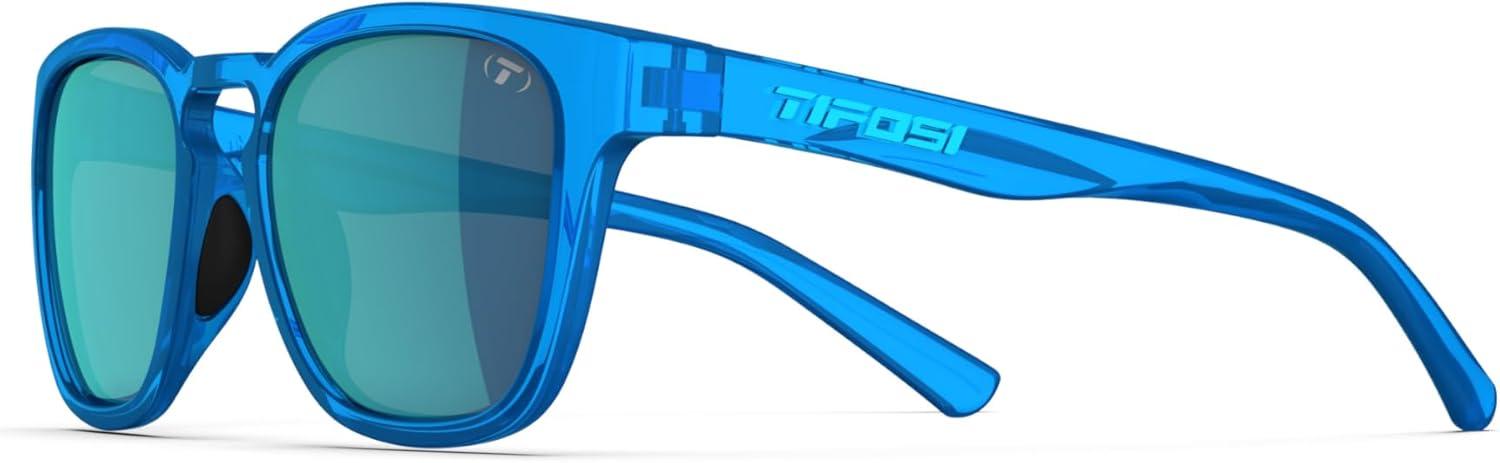 imageSmirk Womens Sunglasses ampamp Mens Glasses Tangle Free Ideal For Running Beach Lifestyle Golf Hiking and PickleballNeon Electric Blue Sky Blue Mirror With Ar