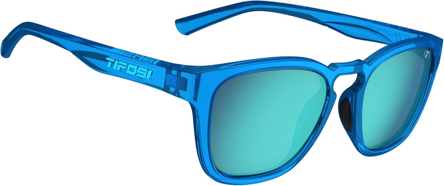 imageSmirk Womens Sunglasses ampamp Mens Glasses Tangle Free Ideal For Running Beach Lifestyle Golf Hiking and PickleballNeon Electric Blue Sky Blue Mirror With Ar