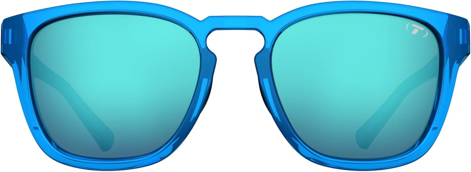 imageSmirk Womens Sunglasses ampamp Mens Glasses Tangle Free Ideal For Running Beach Lifestyle Golf Hiking and PickleballNeon Electric Blue Sky Blue Mirror With Ar