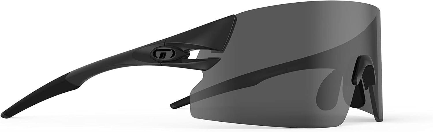 imageTifosi Optics Rail XC Sport Sunglasses Ideal For Cycling Road ampamp Gravel Baseball Softball and RunningBlackout SmokeAc RedClear