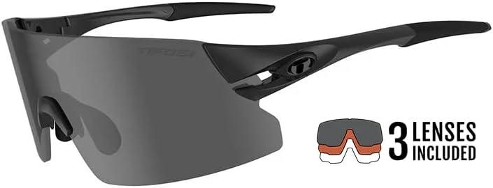 imageTifosi Optics Rail XC Sport Sunglasses Ideal For Cycling Road ampamp Gravel Baseball Softball and RunningBlackout SmokeAc RedClear