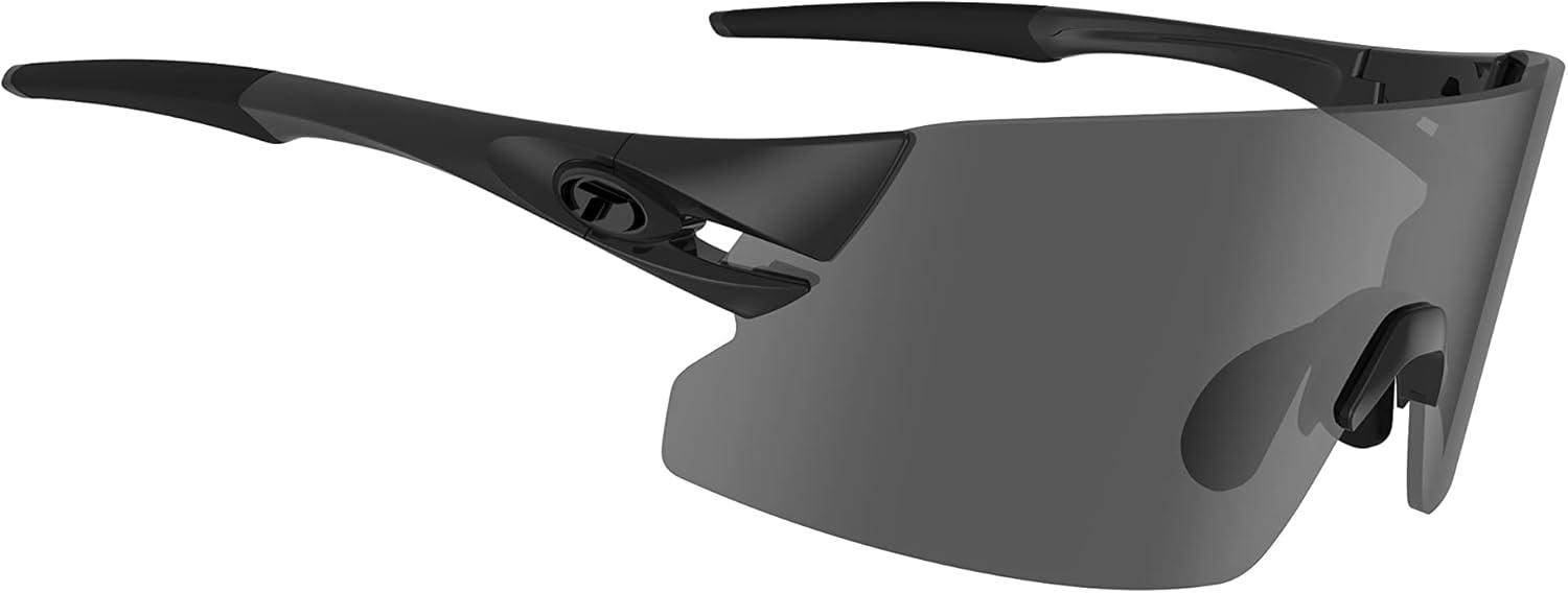imageTifosi Optics Rail XC Sport Sunglasses Ideal For Cycling Road ampamp Gravel Baseball Softball and RunningBlackout SmokeAc RedClear