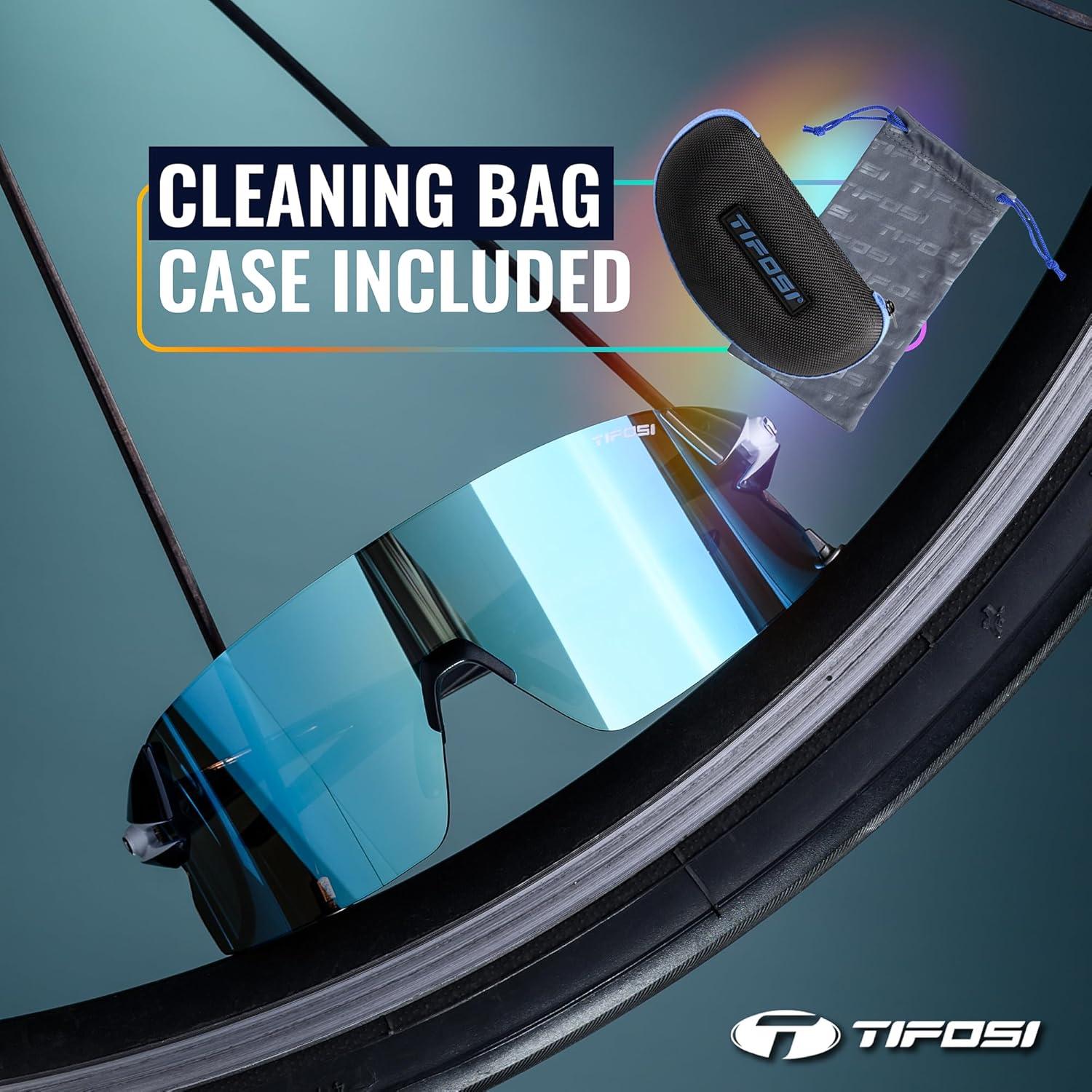 imageTifosi Optics Rail XC Sport Sunglasses Ideal For Cycling Road ampamp Gravel Baseball Softball and RunningCrystal Smoke Clarion BlueAc RedClear