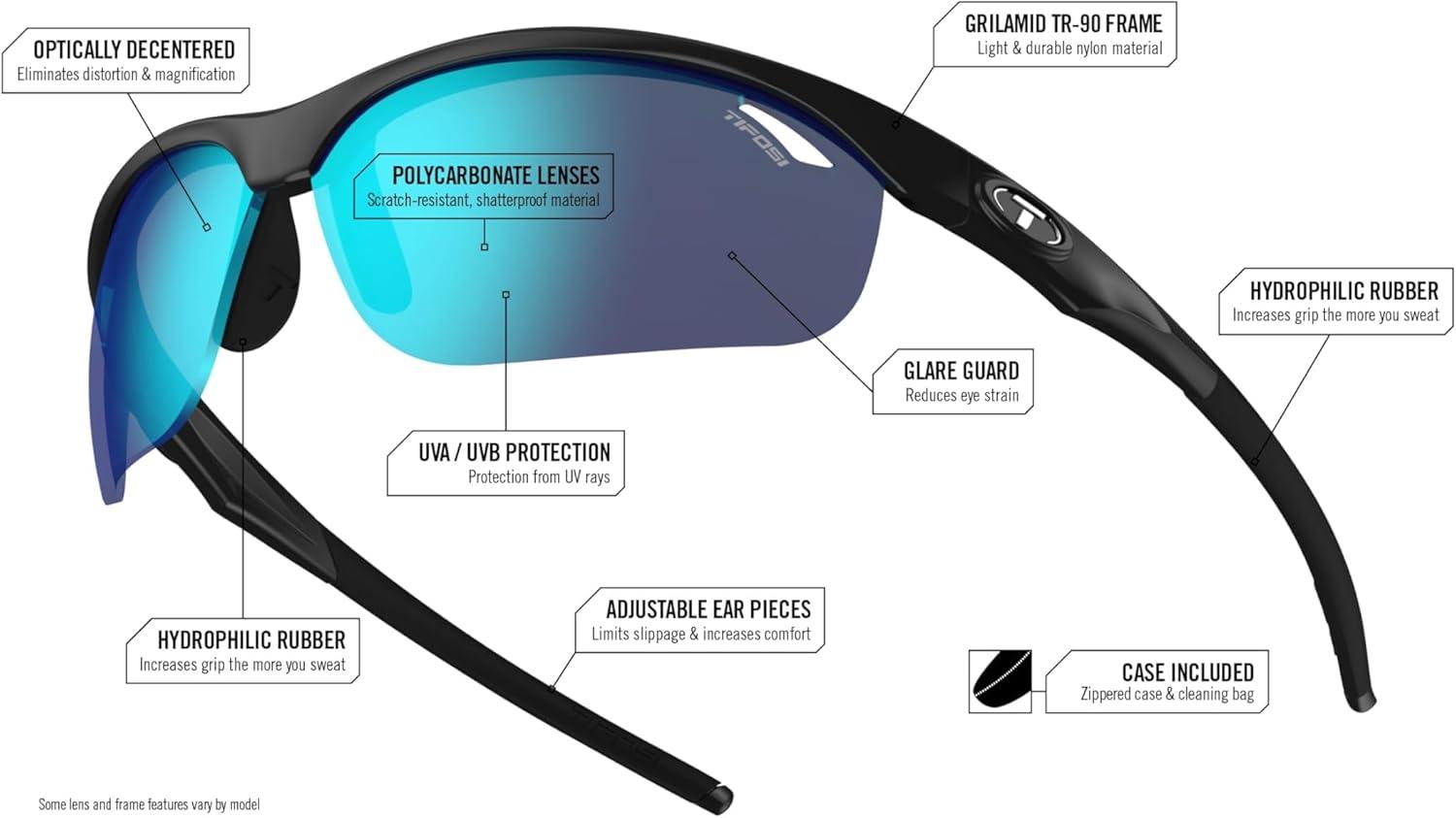 imageTifosi Veloce Reader SunglassesMatte Black Smoke 25 Magnification