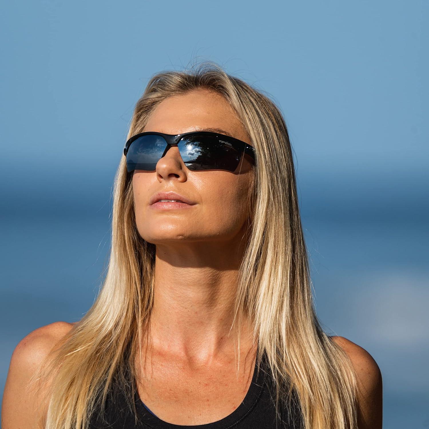 imageTifosi Vero Sport Sunglasses Unisex Ideal For Baseball Cricket Cycling Golf Hiking Running Tennis ampamp PickleballGloss Black Smoke Polarized