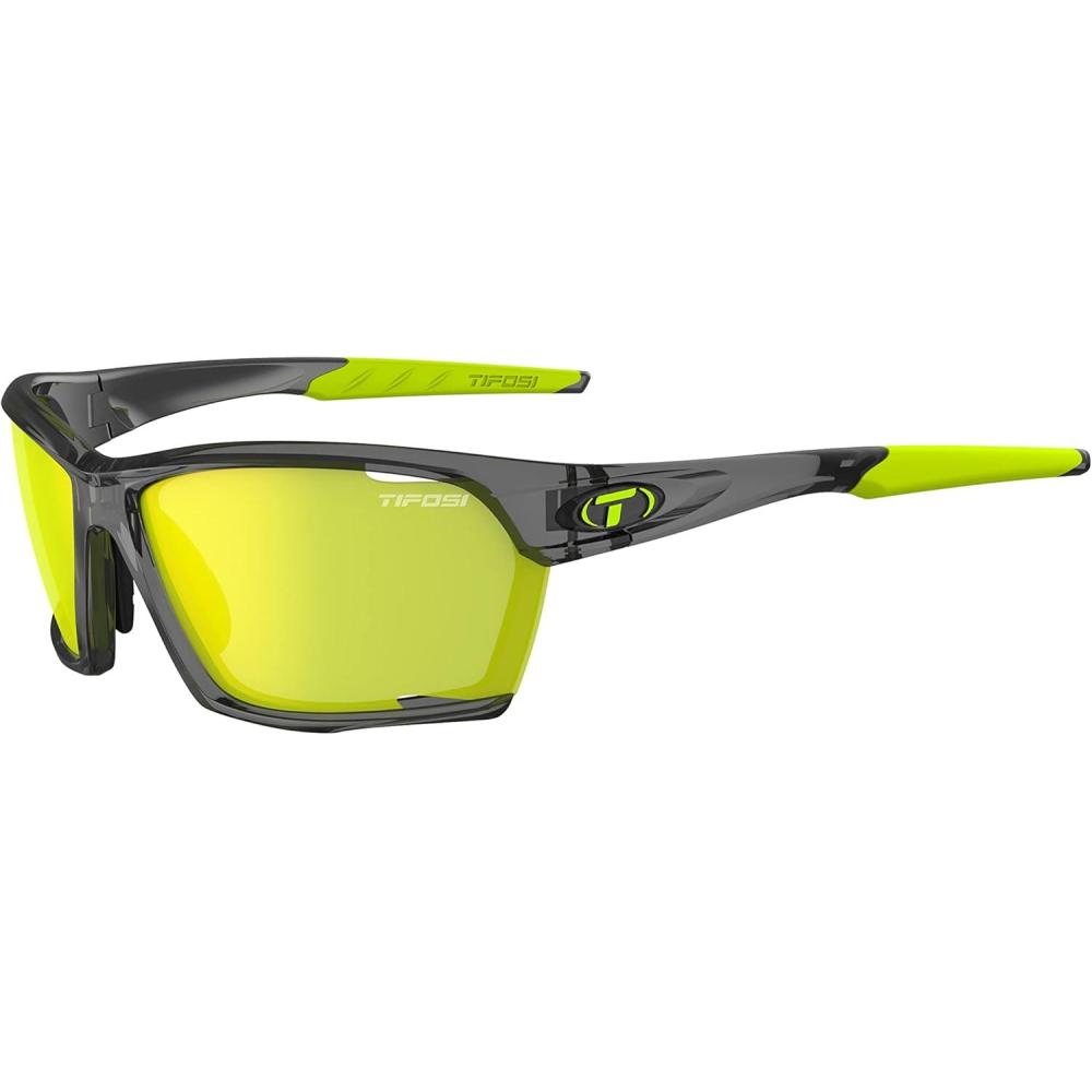 imageKilo Sport Sunglasses For Men ampamp Women Ideal For Cycling Gravel Road Race and Mountain Hiking RunningCrystal Smoke Clarion YellowAc RedClear