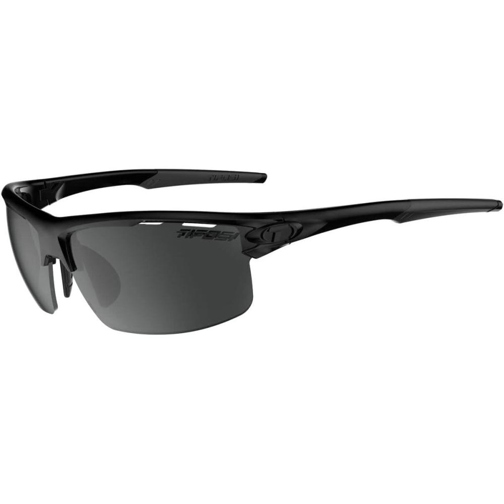 imageRivet Sport Sunglasses Ideal For Cycling Golf Pickleball Running And TennisBlackout SmokeAc RedClear