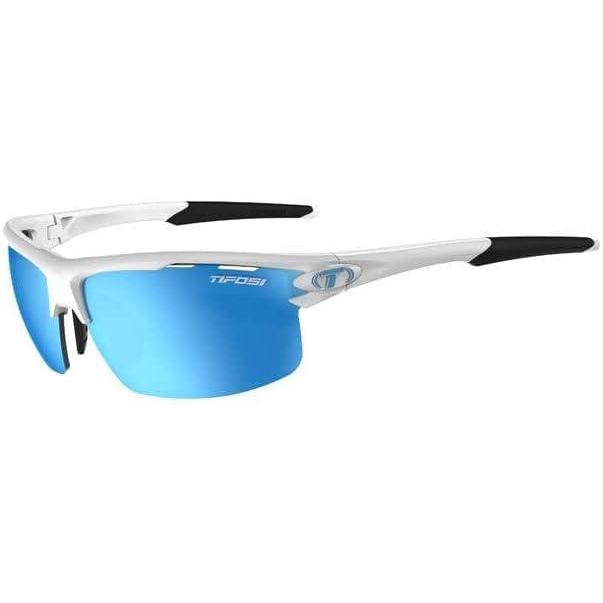 imageRivet Sport Sunglasses Ideal For Cycling Golf Pickleball Running And TennisMatte White Clarion BlueAc RedClear