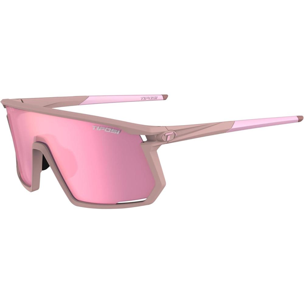 imageTifosi Moab Cycling Glasses Ideal For Cycling Gravel MTB ampamp Road Baseball ampamp Pickleball Shatterproof Polycarbonate LensMatte Pink Clarion RoseAc RedClear