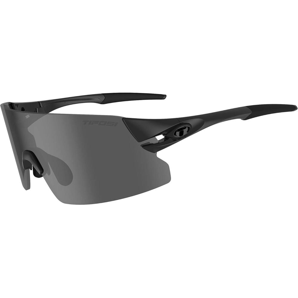 imageTifosi Optics Rail XC Sport Sunglasses  Ideal For Cycling Road ampamp Gravel Baseball Softball and RunningBlackout SmokeAc RedClear