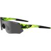 imageTifosi Tsali Sport Sunglasses  Ideal For Cycling Hiking RunningCrystal Neon Green SmokeAc RedClear