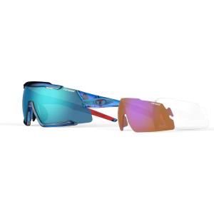 Tifosi Aethon Sport Sunglasses – Ideal For Cycling (Road, Gravel, Mountain Bike), Hiking and Running(Crystal Blue (Clarion Blue))
