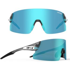 Tifosi Optics Rail XC Sport Sunglasses – Ideal For Cycling (Road & Gravel), Baseball, Softball and Running(Crystal Smoke (Clarion Blue/Ac Red/Clear))