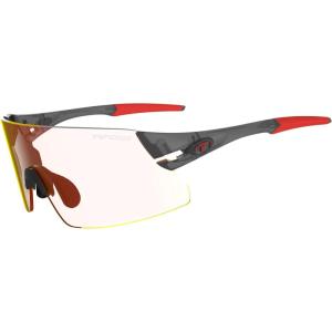 Tifosi Optics Rail XC Sport Sunglasses – Ideal For Cycling (Road & Gravel), Baseball, Softball and Running(Satin Vapor (Clarion Red Fototec))