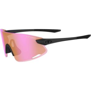 Tifosi Optics Vogel XC Sunglasses Sport Sunglasses Men & Women Small- Medium Fit: Ideal For Baseball, Cycling, Golf, Running(Blackout  Ac Red)