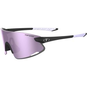 Tifosi Optics Vogel XC Sunglasses Sport Sunglasses Men & Women Small- Medium Fit: Ideal For Baseball, Cycling, Golf, Running(Matte Black  Violet Mirror)