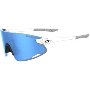 Tifosi Optics Vogel XC Sunglasses Sport Sunglasses Men & Women Small- Medium Fit: Ideal For Baseball, Cycling, Golf, Running(Satin Clear  Sky Blue Mirror)