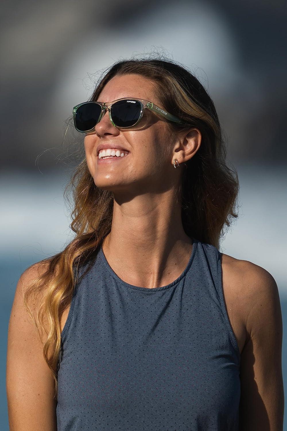 imageTifosi Optics Swank Sunglasses Bundle with Case and Eyewear StrapsBottle GreenSmoke