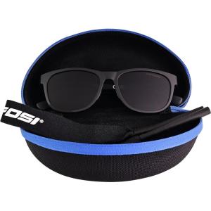 Tifosi Optics Swank Sunglasses Bundle with Case and Eyewear Straps(Blackout/Smoke)
