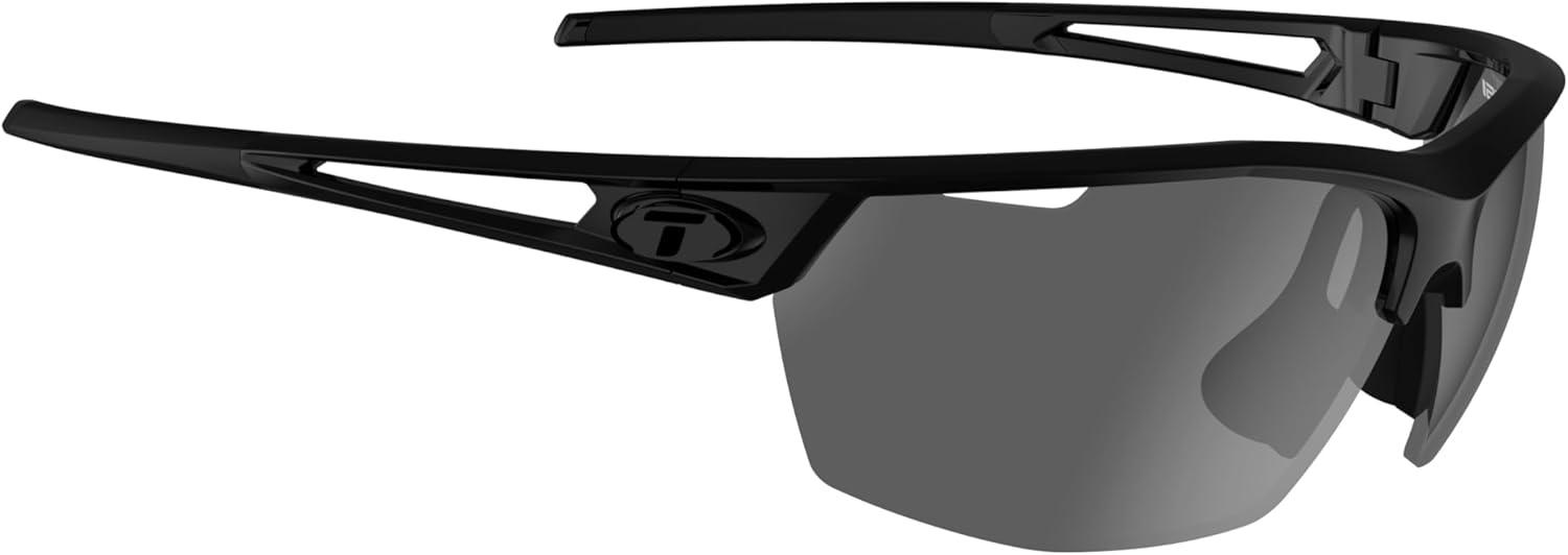 image:imageTifosi Optics Navar Sport Sunglasses Ideal For Golf Pickleball Running amp Tennis Vented Lenses Prevent FoggingGloss Black Smoke