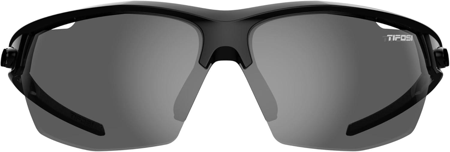 image:imageTifosi Optics Navar Sport Sunglasses Ideal For Golf Pickleball Running amp Tennis Vented Lenses Prevent FoggingGloss Black Smoke