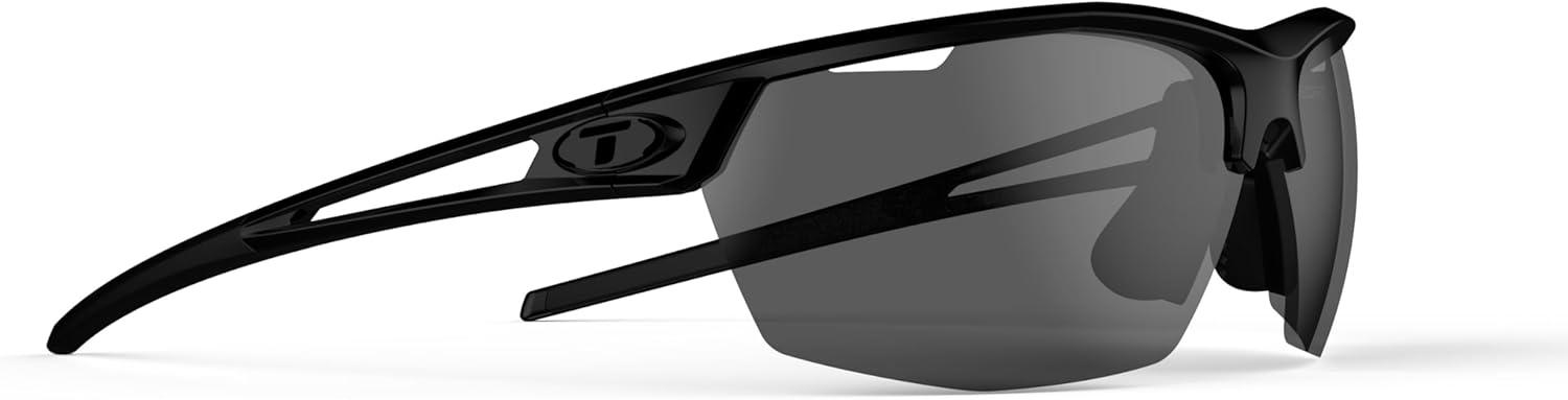 image:imageTifosi Optics Navar Sport Sunglasses Ideal For Golf Pickleball Running amp Tennis Vented Lenses Prevent FoggingGloss Black Smoke