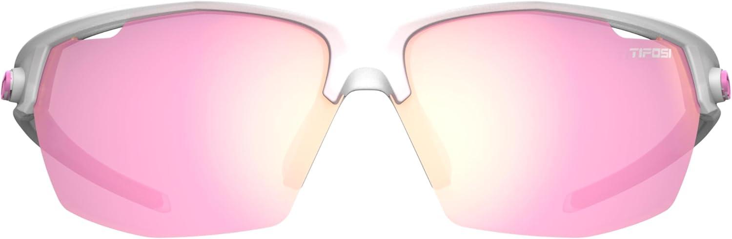 image:imageTifosi Optics Navar Sport Sunglasses Ideal For Golf Pickleball Running amp Tennis Vented Lenses Prevent FoggingSatin Clear Pink Mirror