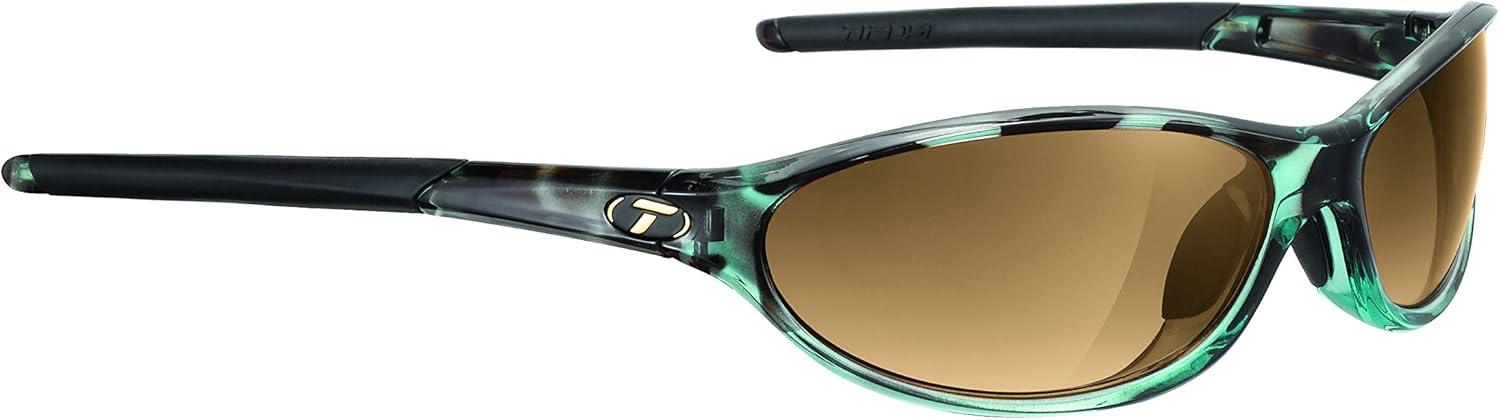 image:imageAlpe 20 Womens Sport Sunglasses Ideal for Golf Hiking Running and Great Lifestyle LookBlue Tortoise Brown Gradient Lens