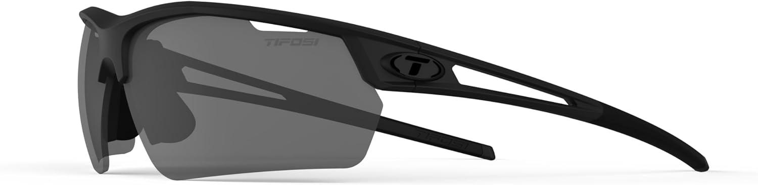 image:imageTifosi Optics Navar FC Full Coverage Sport Sunglasses Ideal For Golf Pickleball Running amp Tennis Vented LensesBlackout Smoke