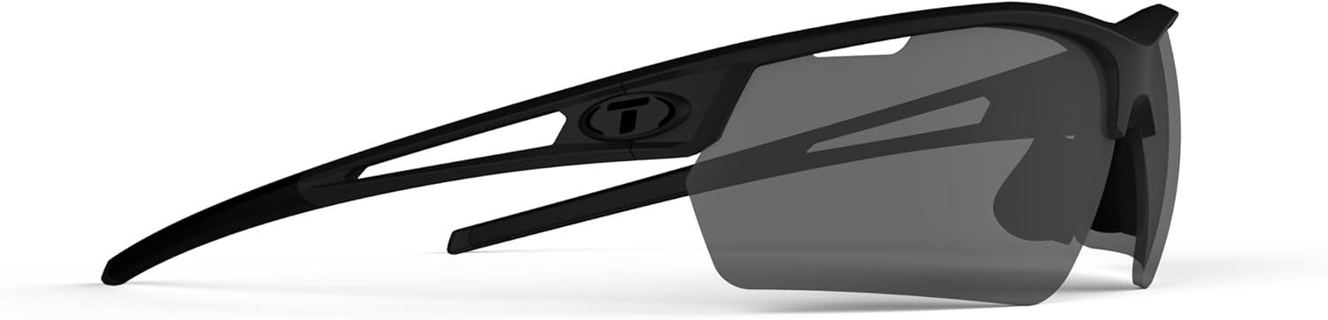 image:imageTifosi Optics Navar FC Full Coverage Sport Sunglasses Ideal For Golf Pickleball Running amp Tennis Vented LensesBlackout Smoke
