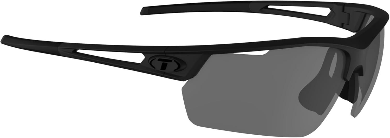image:imageTifosi Optics Navar FC Full Coverage Sport Sunglasses Ideal For Golf Pickleball Running amp Tennis Vented LensesBlackout Smoke