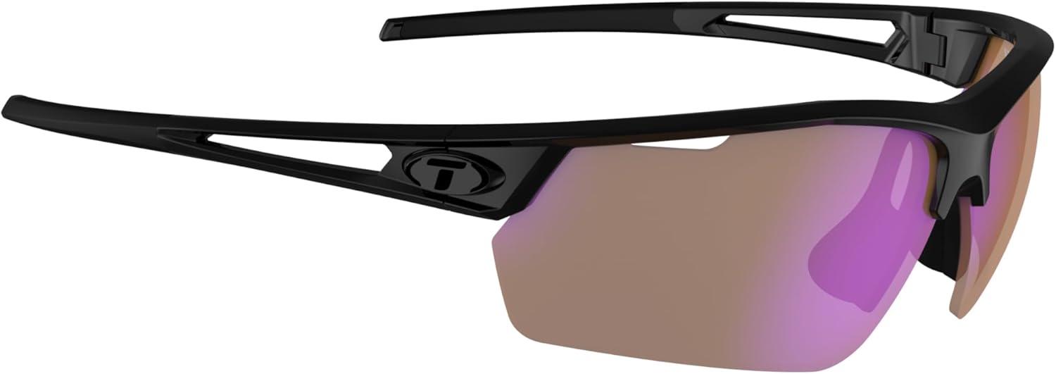 image:imageTifosi Optics Navar FC Full Coverage Sport Sunglasses Ideal For Golf Pickleball Running amp Tennis Vented LensesGloss Black Ac Red