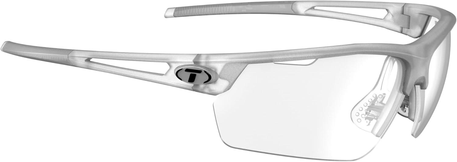 image:imageTifosi Optics Navar FC Full Coverage Sport Sunglasses Ideal For Golf Pickleball Running amp Tennis Vented LensesSatin Clear Clear