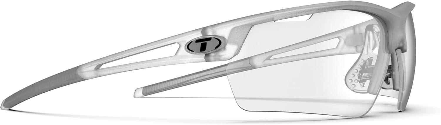 image:imageTifosi Optics Navar FC Full Coverage Sport Sunglasses Ideal For Golf Pickleball Running amp Tennis Vented LensesSatin Clear Clear