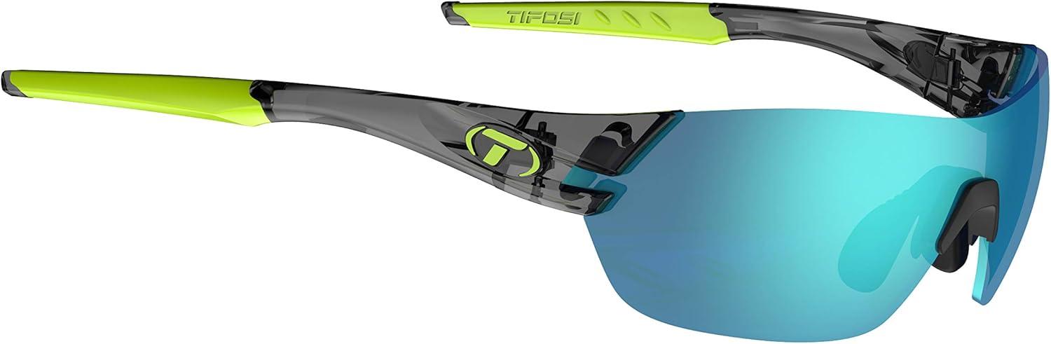 image:imageTifosi Slice Sport Sunglasses Ideal For Cycling Hiking and RunningCrystal Smoke Clarion BlueAc RedClear