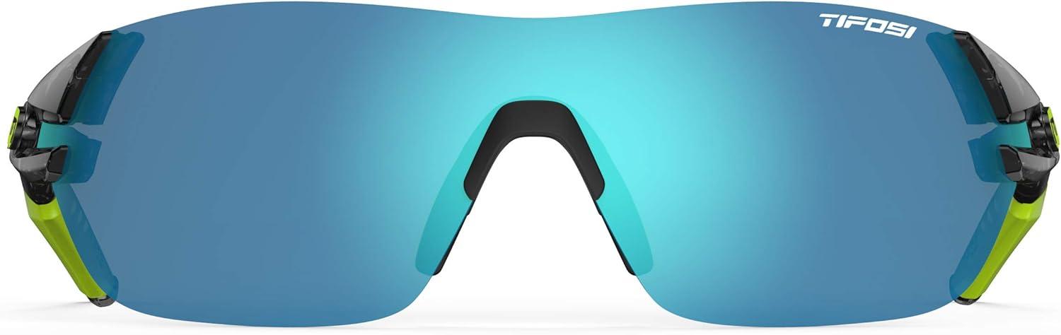 image:imageTifosi Slice Sport Sunglasses Ideal For Cycling Hiking and RunningCrystal Smoke Clarion BlueAc RedClear
