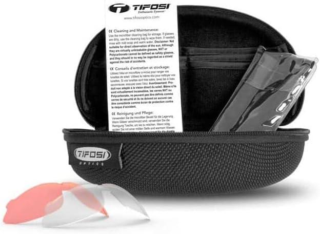 image:imageTifosi Slice Sport Sunglasses Ideal For Cycling Hiking and RunningCrystal Smoke Clarion BlueAc RedClear