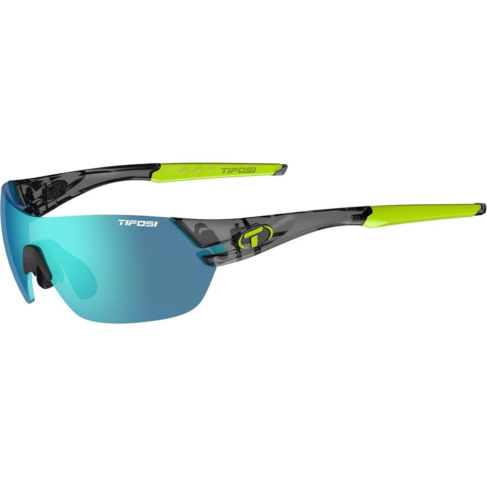 image:imageTifosi Slice Sport Sunglasses Ideal For Cycling Hiking and RunningCrystal Smoke Clarion BlueAc RedClear