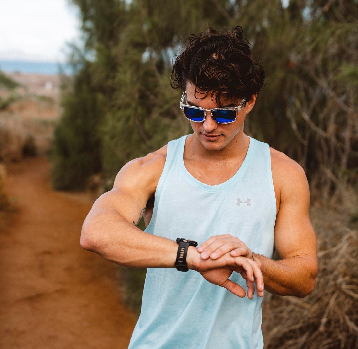 image:imageTifosi Optics Sylo SunglassesCrystal Clear Cobalt Blue Mirror