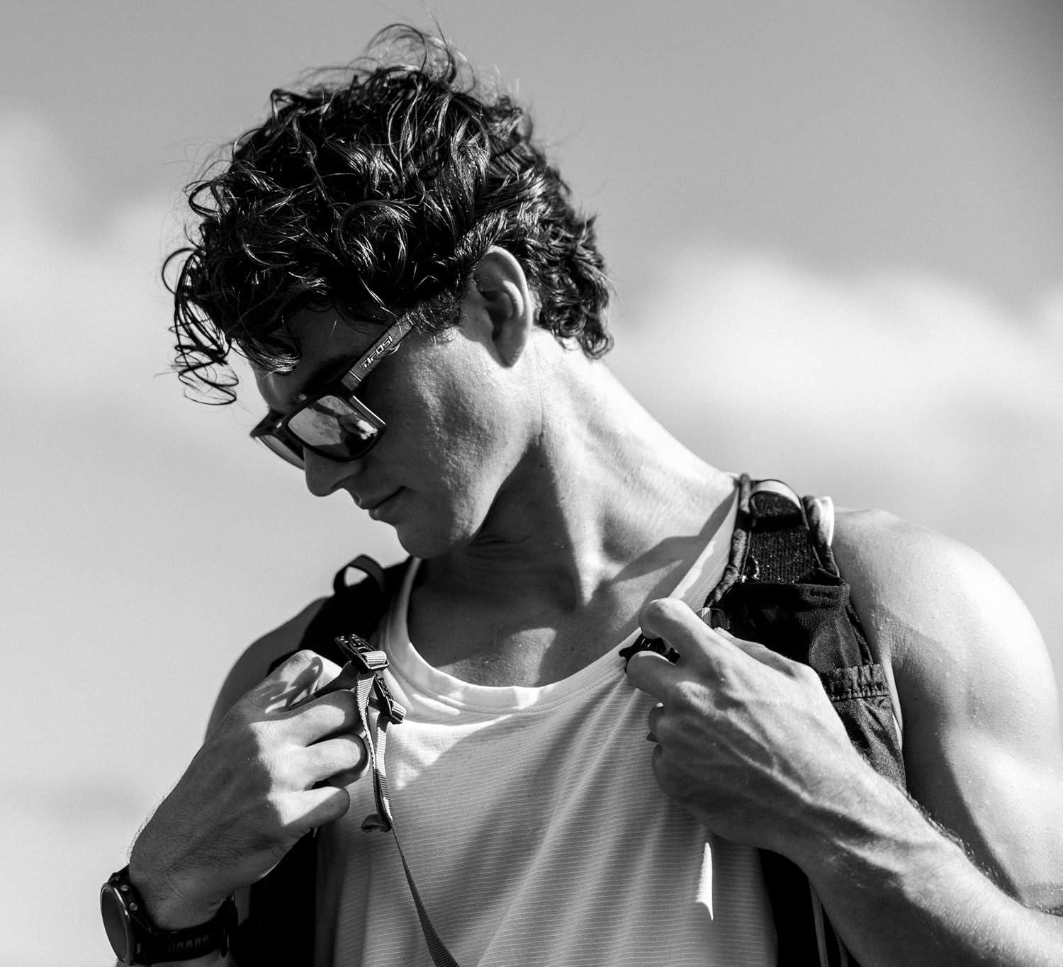 image:imageTifosi Optics Sylo SunglassesMatte Black Smoke Bright Blue Mirror